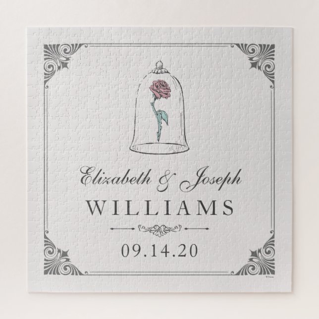 Beauty and the Beast | Enchanted Rose Wedding Jigsaw Puzzle (Vertical)
