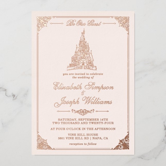 Beauty and the Beast | Fairy Tale Castle Wedding (Front)