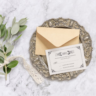Beauty and the Beast   Fairy Tale - RSVP Card
