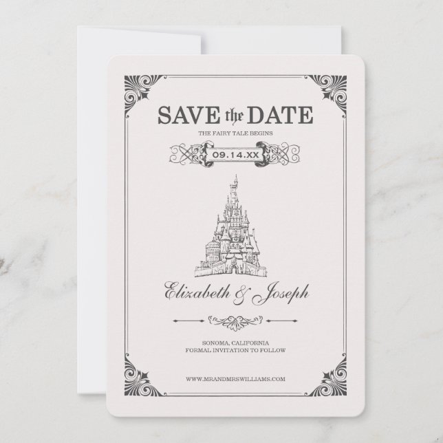 Beauty and the Beast | Fairy Tale - Save the Date (Front)