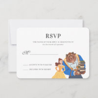 Beauty and the Beast Fairytale Wedding RSVP