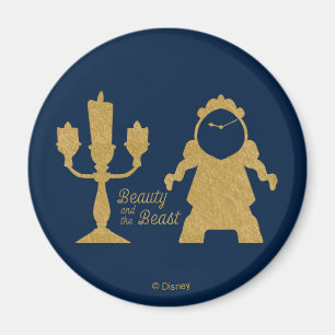 Beauty And The Beast   Lumiere & Cogsworth Magnet