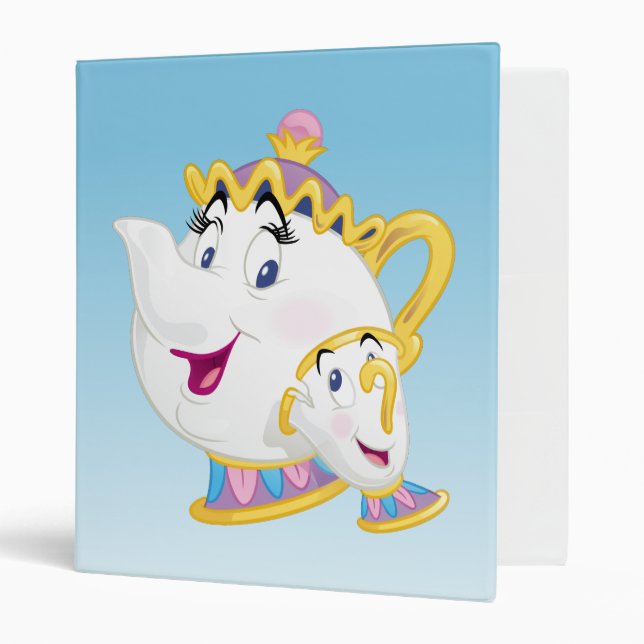 Beauty And The Beast | Mrs. Potts And Chip Binder (Front/Inside)