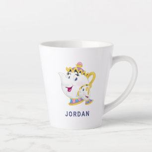 Beauty And The Beast   Mrs. Potts And Chip Latte Mug