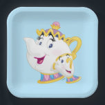 Beauty And The Beast | Mrs. Potts And Chip Paper Plate<br><div class="desc">Disney Princesses are empowered heroines who dream,  create and celebrate magical adventures! They help inspire young girls to see how brave,  strong and fearless they are. These princesses focus on their friendships and embracing adventure.</div>