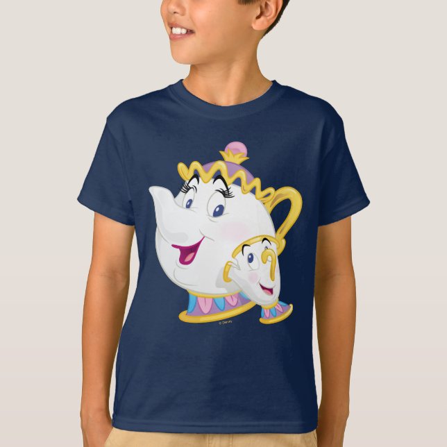 Beauty And The Beast | Mrs. Potts And Chip T-Shirt (Front)