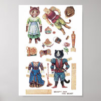 Beauty and the Beast, Paper Doll, Louis Wain