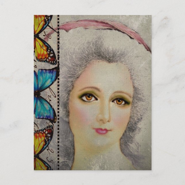 Beauty and the Butterflies Postcard (Front)