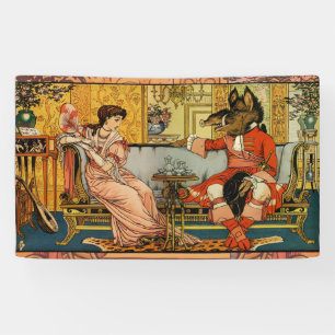 Beauty Beast Classic Fairy Tale Characters Banner