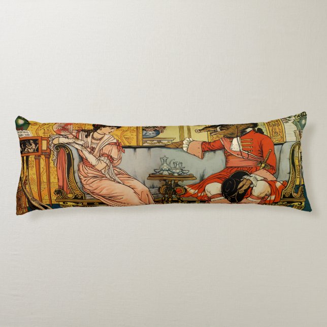 Beauty Beast Classic Fairy Tale Characters Body Pillow (Back)