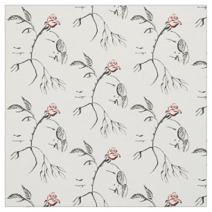 Beauty & Beast Rose Fabric