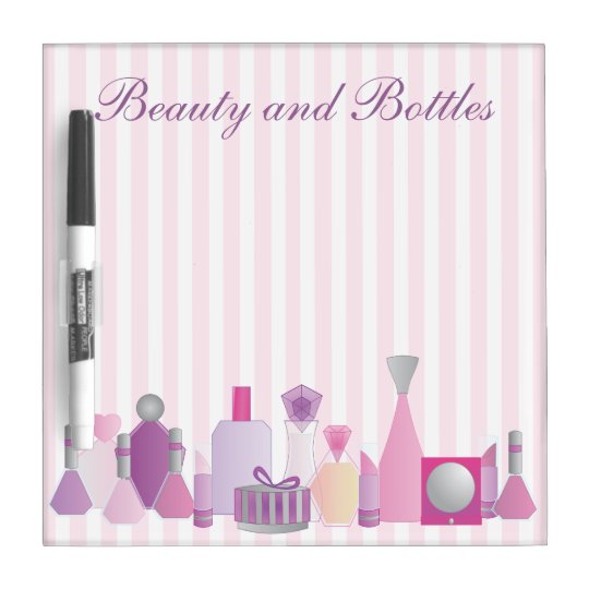 Beauty Bottles Dry Erase Board