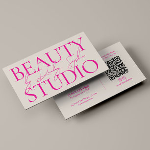 Beauty Boutique Branding Aesthetic Pink Sand Business Card