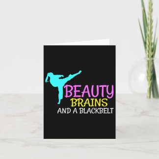Beauty Brains Black Belt Karate Martial Arts Gift Card