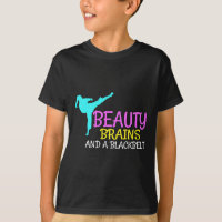 Beauty Brains Black Belt Karate Martial Arts Gift