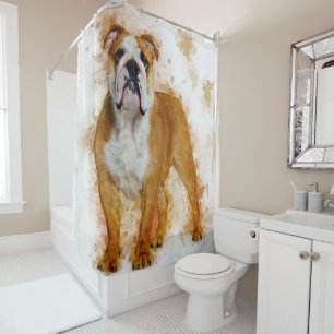 Beauty Bulldog Art Watercolor Bulldog Lover Gift