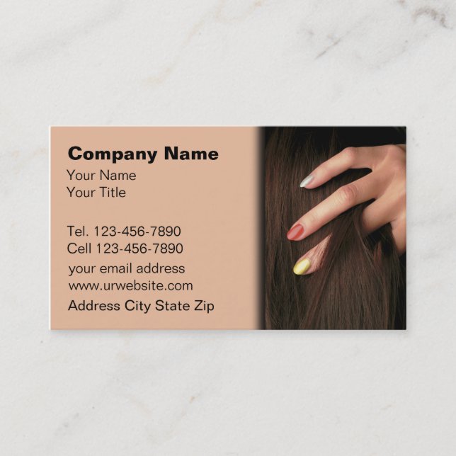 Beauty Business Cards (Front)