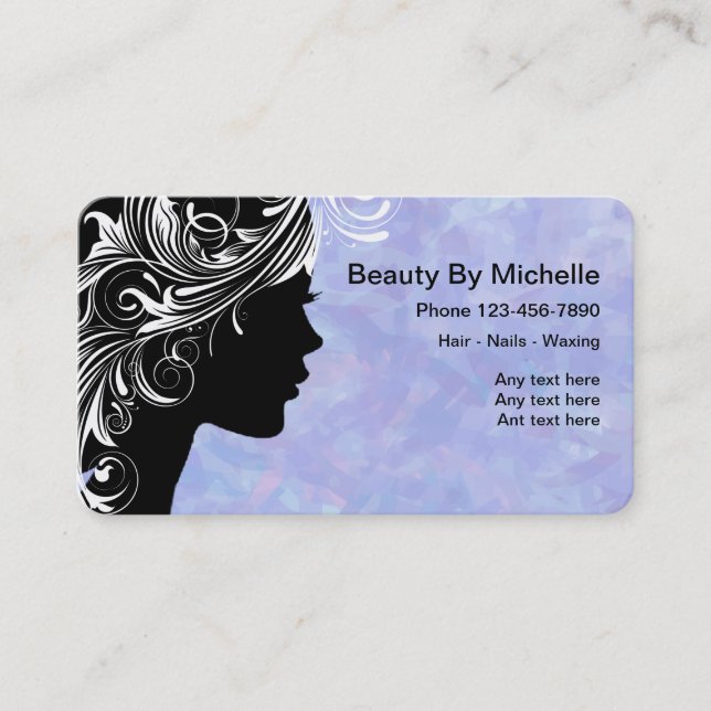 Beauty Business Cards Unique (Front)