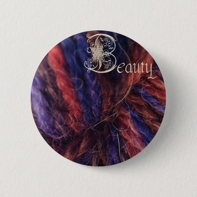 beauty button, evil stepmother 2 inch round button (Front)