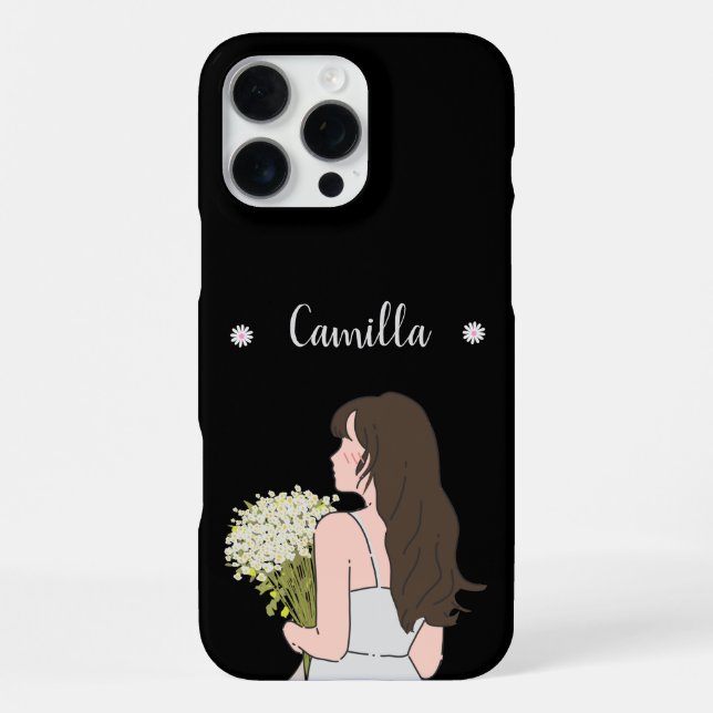 Beauty & Bytes Floral charm iPhone Case (Back)