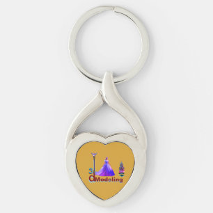Beauty Cinderella 3D Modelling -  Keychain