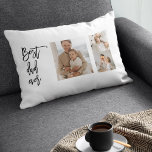 Beauty Collage Photo Best Dad Ever Gift Lumbar Pillow<br><div class="desc">Beauty Collage Photo Best Dad Ever Gift is a personalized gift that combines beauty and sentimental value to create a meaningful present for your dad. The gift is a collage of carefully selected photos of you and your dad, arranged in a beautiful and artistic way. The photos could be of...</div>