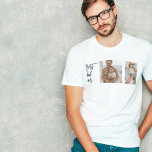 Beauty Collage Photo Best Dad Ever Gift T-Shirt<br><div class="desc">Beauty Collage Photo Best Dad Ever Gift is a personalized gift that combines beauty and sentimental value to create a meaningful present for your dad. The gift is a collage of carefully selected photos of you and your dad, arranged in a beautiful and artistic way. The photos could be of...</div>