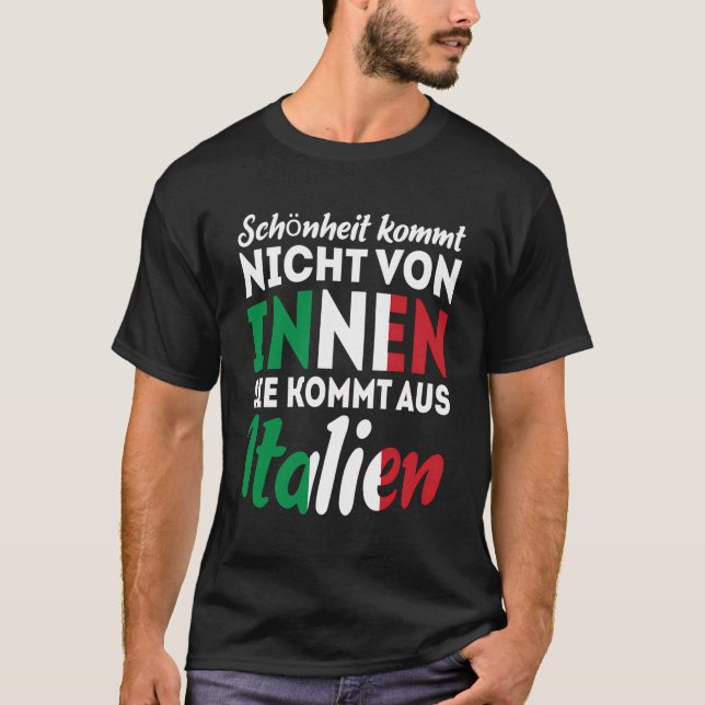 Beauty Does Not Come From Inside She Comes From It T-Shirt (Front)