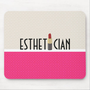 Beauty Esthetician Red Lipstick Makeup Artist Mouse Pad