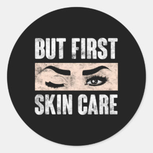 Beauty Esthetician Skin Care Classic Round Sticker