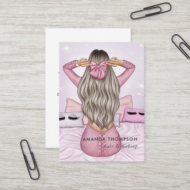 Beauty Fashion Business Card (Front/Back In Situ)