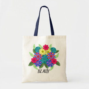 Beauty Flower Colourful Glow Happy Pretty Day Tote Bag