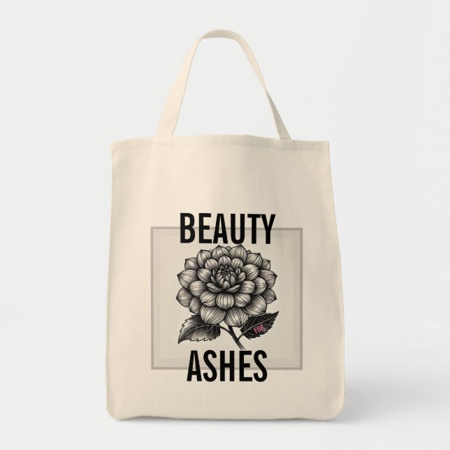 "Beauty for Ashes Botanical Tote Bag" Bag (Front)
