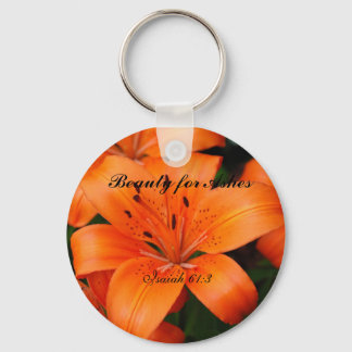 Beauty for Ashes Keychain