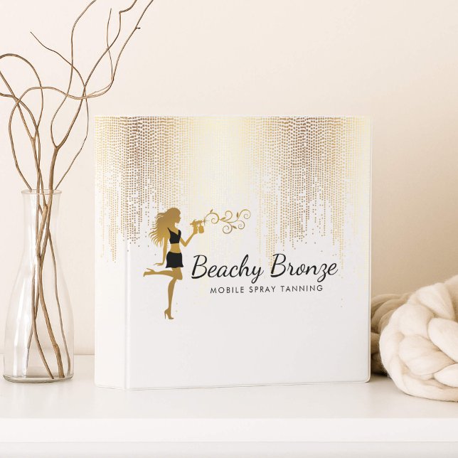 Beauty Girl Gold Bronze Rain Pattern Spray Tanning Binder (Creator Uploaded)