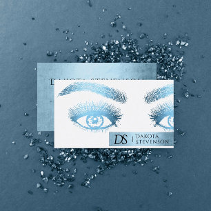 Beauty Glam Professional   Glitzy Robin Egg Blue Business Card