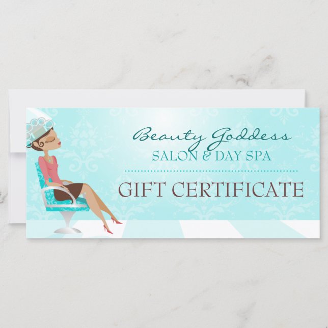 Beauty Goddess Gift Certificate (Front)