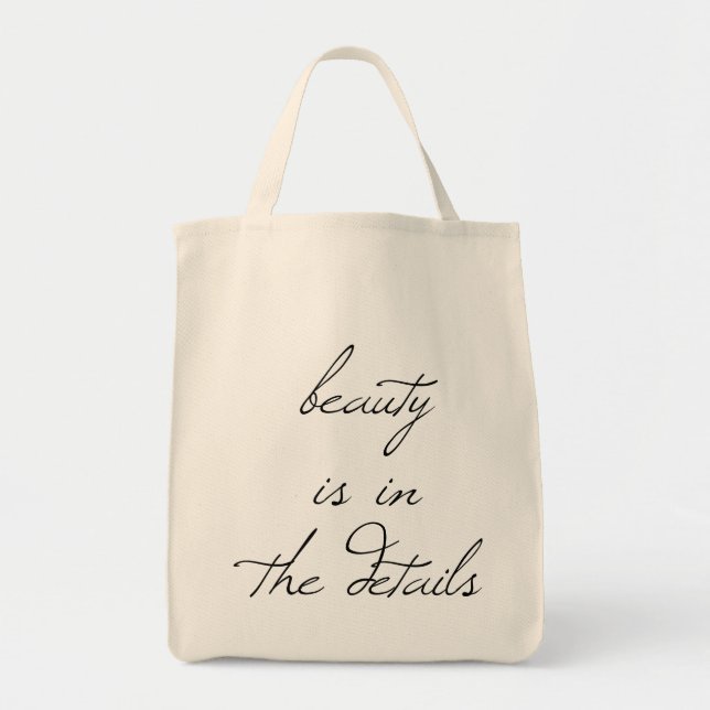 Beauty Grocery Tote Bag (Front)