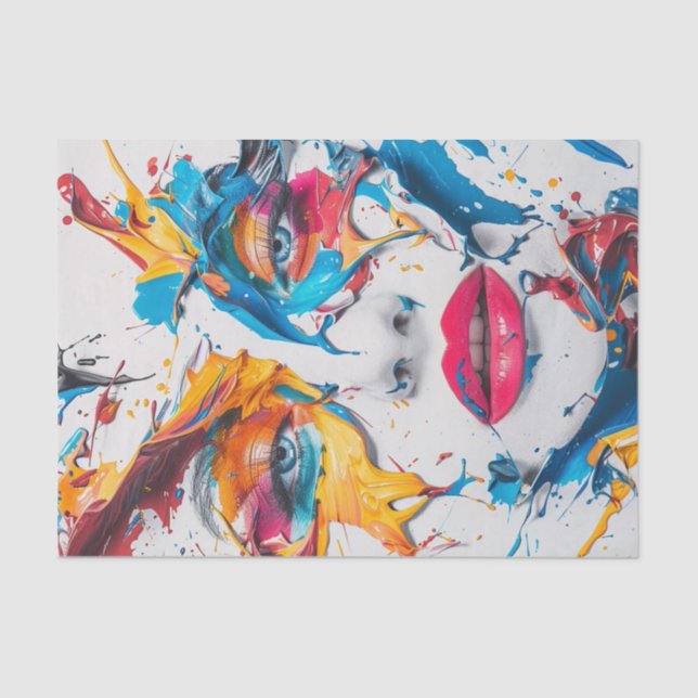 Beauty in Colour Splash1 Tissue Paper (Front)