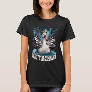 BEAUTY IN COMMAND Women Black T-Shirt