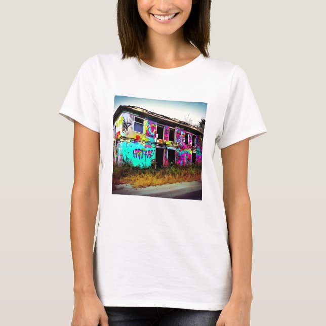 Beauty in Destruction | Abandoned House  T-Shirt (Front)
