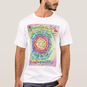 Beauty in Life Rounded Rainbow T-Shirt