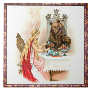 Beauty In Pink And The Beast Tile