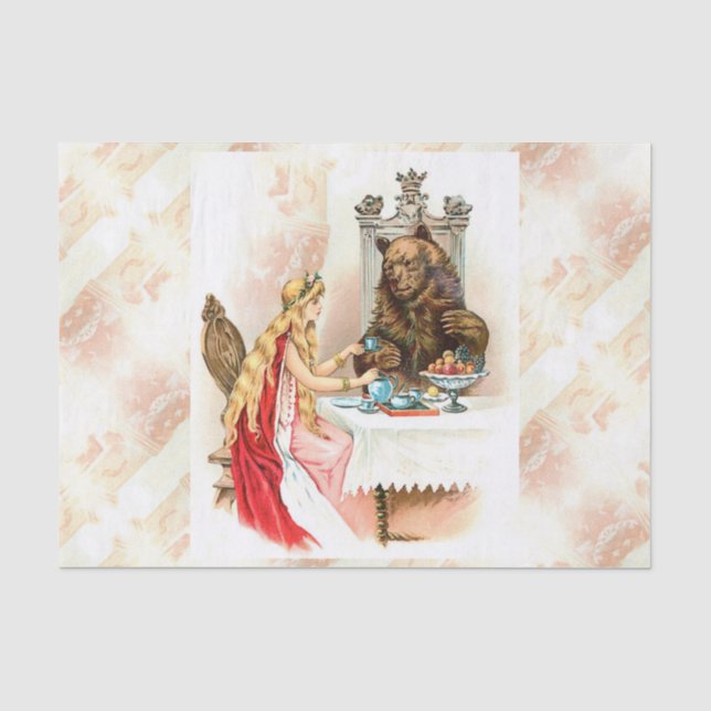 Beauty In Pink And The Beast Tissue Paper (Front)