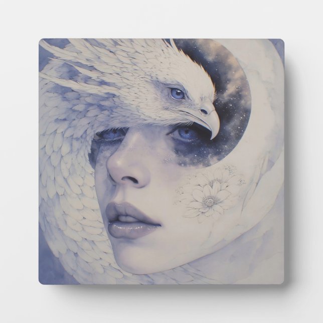 Beauty in the Cosmic Phoenix Veil Plaque (Front)