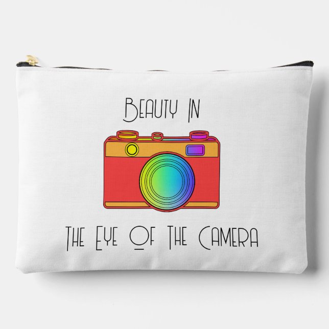 Beauty In The Eye Of The Camera Accessory Pouch (Front)