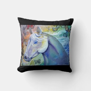 Beauty in the Sky Horse Throw Pillow