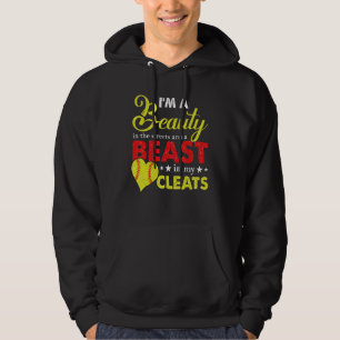 Beauty In The Street Beast In My Cleats Girls Soft Hoodie