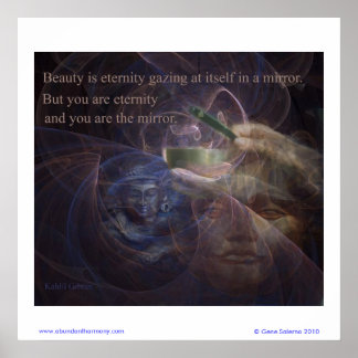 Beauty is eternity poster