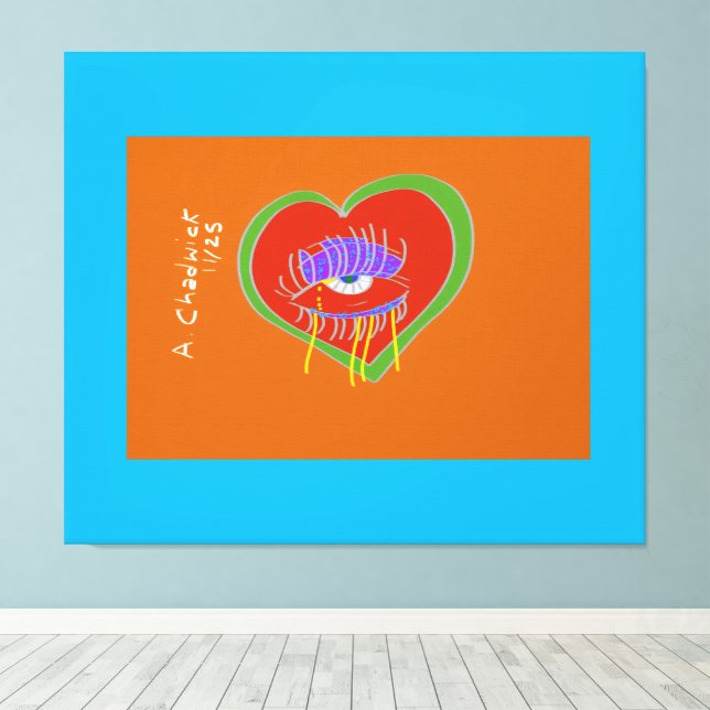 Beauty Is In the Eye of the Heart  Canvas Print (Insitu(Wood Floor))